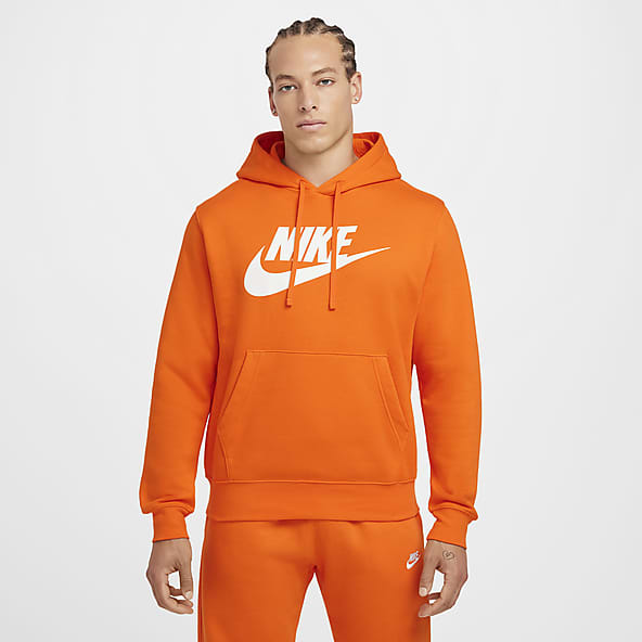 Nike orange pullover deals